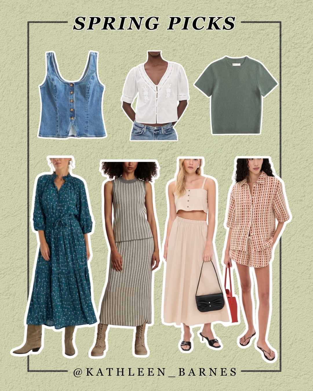 Spring pieces that caught my eye / matching sets, denim tops, flowy dresses 

#LTKSeasonal