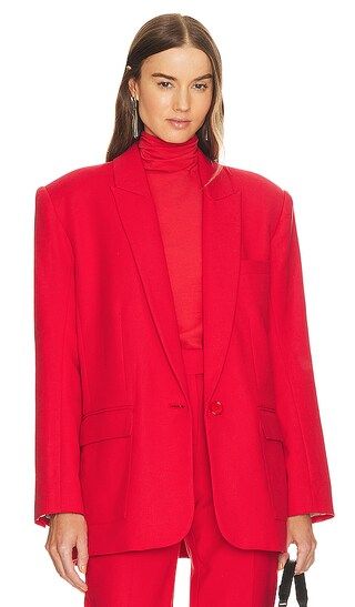 x Maison Meta Oversized Suit Jacket in Red | Revolve Clothing (Global)