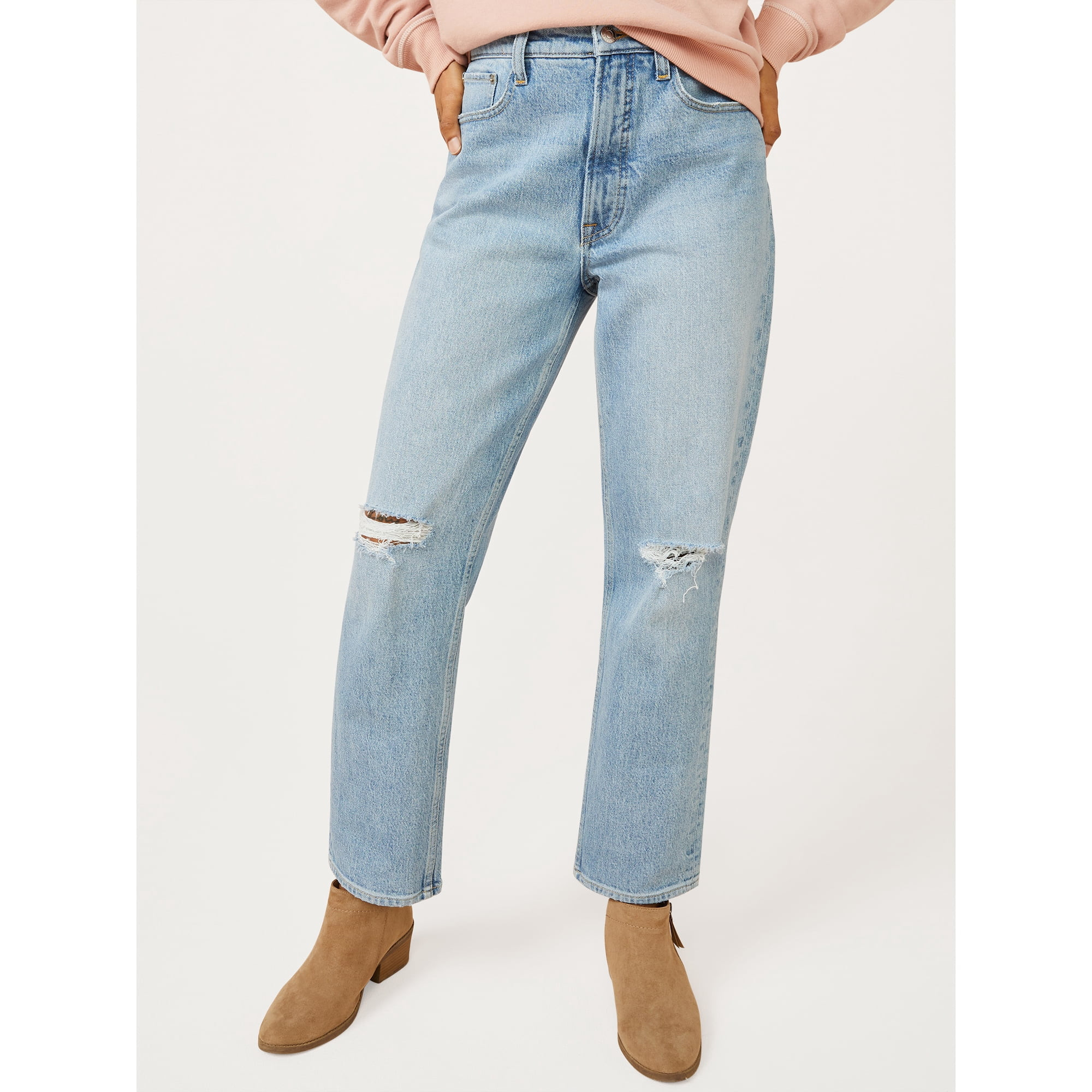 Free Assembly Women's Original 90's Straight Jeans | Walmart (US)