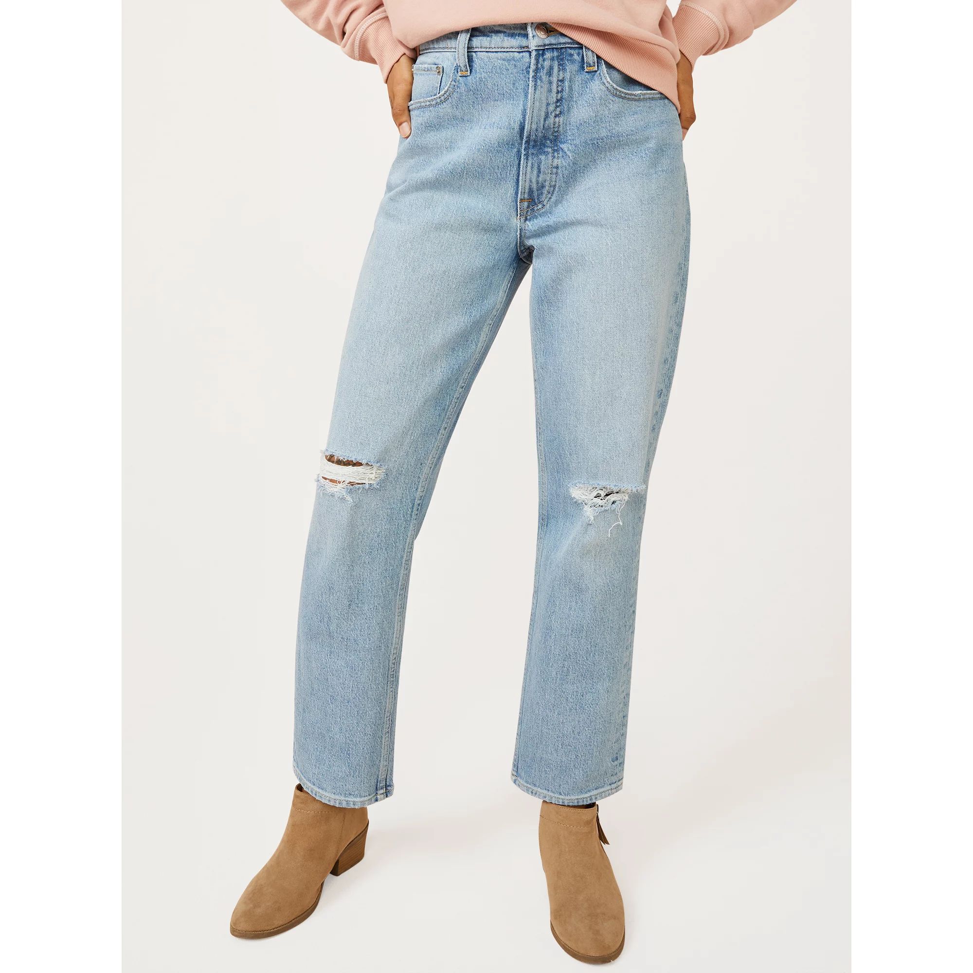 Free Assembly Women's Original 90's Straight Jeans | Walmart (US)