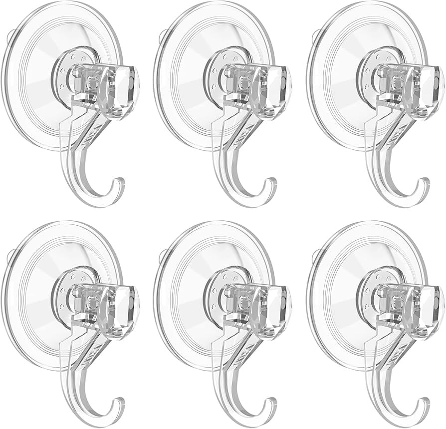 VIS'V Wreath Hanger, Large Clear Heavy Duty Suction Cup Wreath Hooks 22 LB Removable Strong Windo... | Amazon (US)