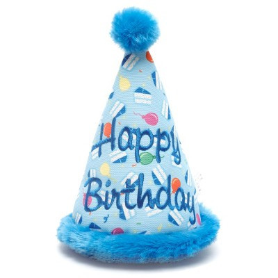 The Worthy Dog Birthday Hat Tough Dog Toy - Blue - One Size | Target