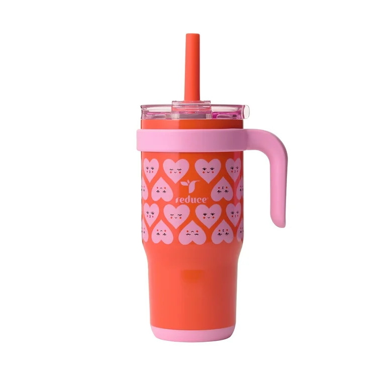 Reduce Coldee Kids Tumbler with Spill-Proof Straw & Handle. Insulated Stainless Steel 18 oz, Love... | Walmart (US)