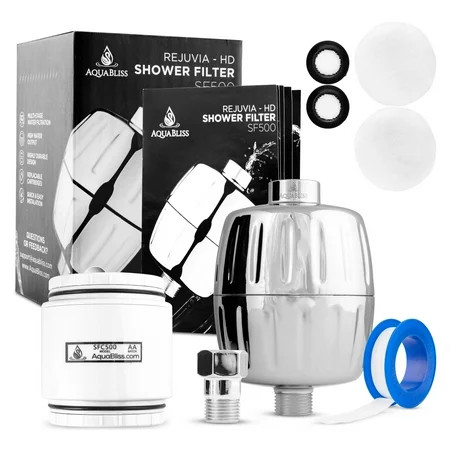 Rejuvia HD Shower Filter - Universal Multi-Stage Shower Head Filter Reduces Dry Itchy Skin, Dandruff | Walmart (US)