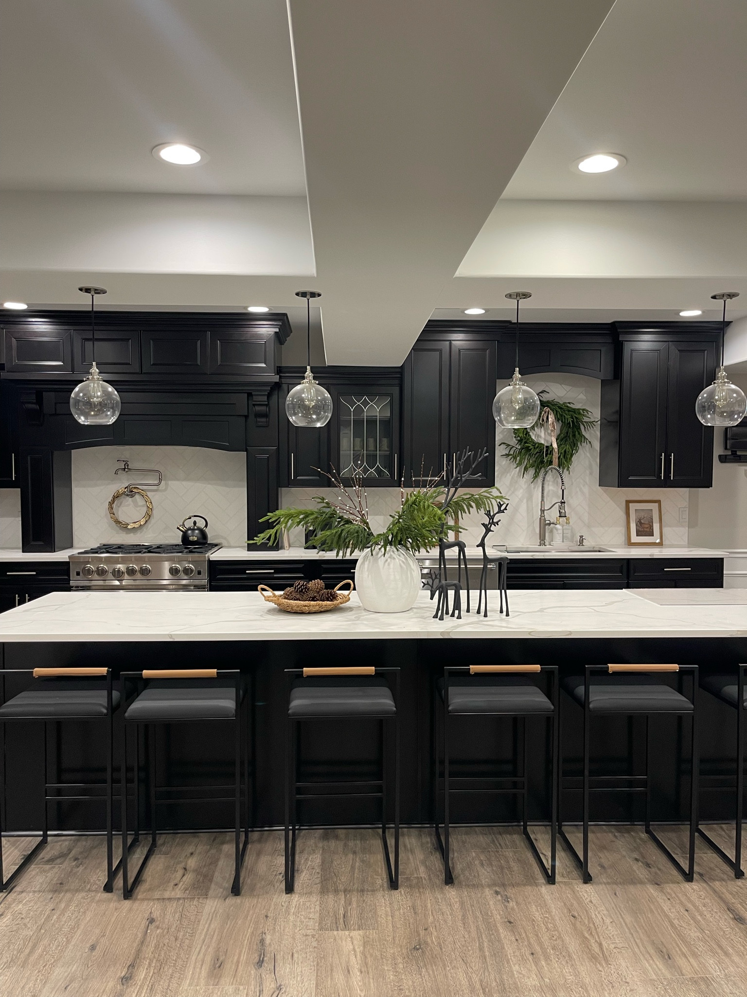 Our kitchen is decorated for the Holidays! Use my code VESNA44 for a discount on my counter stools! You can fully customize them too! 

Ps. These are the viral Aldi reindeer that look like PB. 

Kitchen, Holidays, Christmas, Holiday decor, Kitchen counter stools, Amazon, Norfolk pine, Christmas wreath, reindeer, 

#LTKSeasonal #LTKhome #LTKHoliday