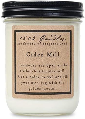 1803 Candles - 14 oz. Jar Soy Candles - (Cider Mill) | Amazon (US)