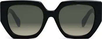CELINE Triomphe 55mm Butterfly Sunglasses | Nordstrom | Nordstrom