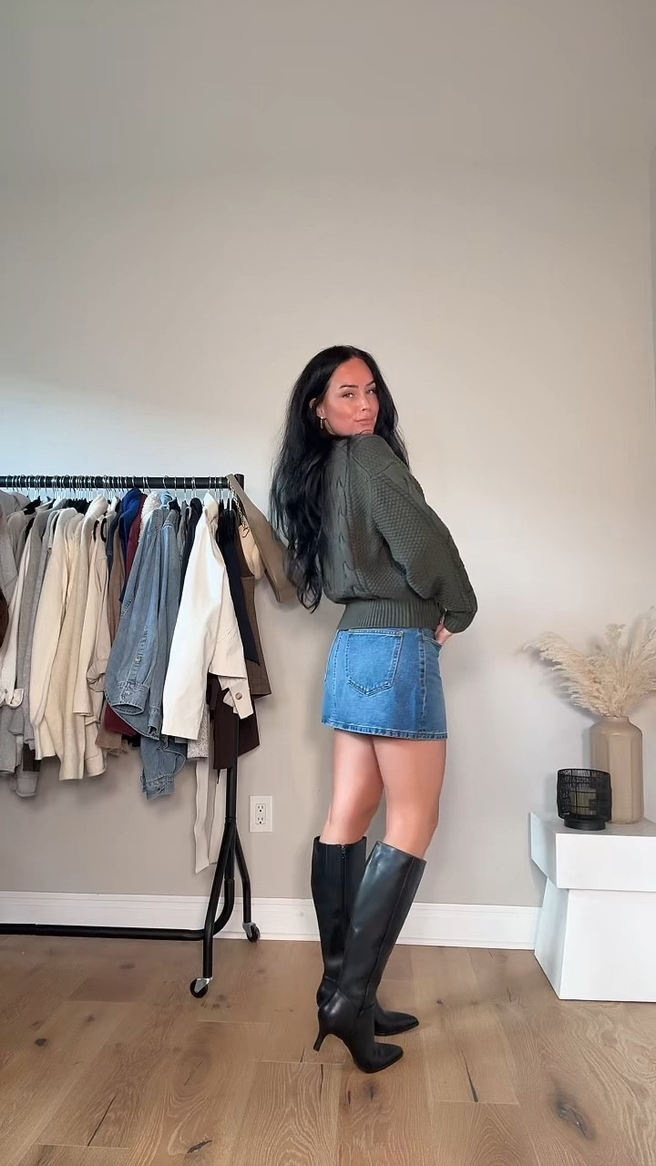 The perfect fall combo 🍁 I will have my outfit deets on my LTK in the outfit inspo section! 

My sizing 5’7, 145lbs, 32dd
I’m wearing a size small sweater, size 28 skirt, size 4 leggings, size small half zip

#LTKStyleTip #LTKGiftGuide #LTKShoeCrush