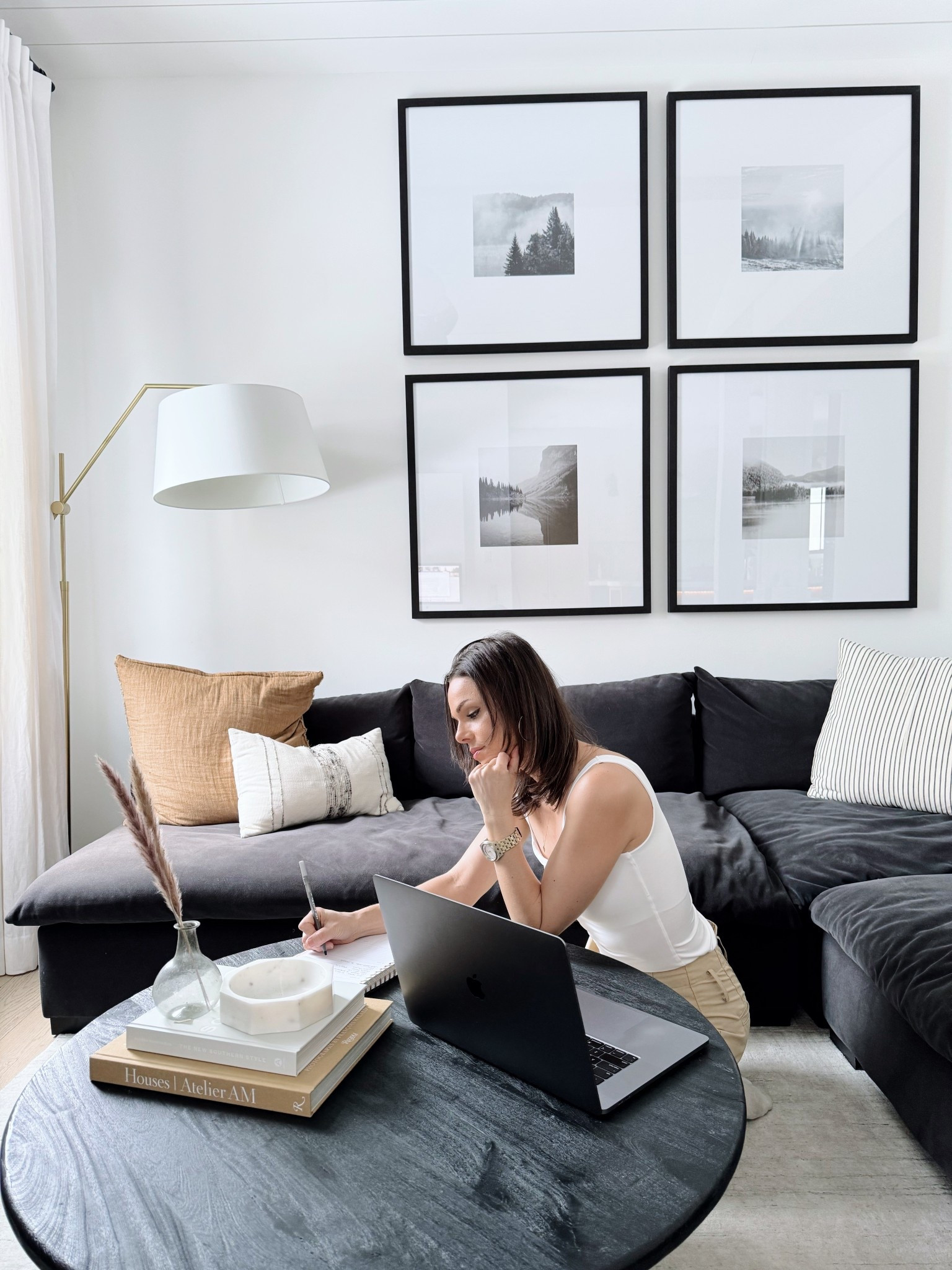 Life and Business Planning 
Setting Goals 

Fashion 
Home decor 
White tank 
Khaki high rise pants 
Coffee table books 
Bud vase 
Marble bowl 

#LTKWorkwear #LTKHome #LTKOver40