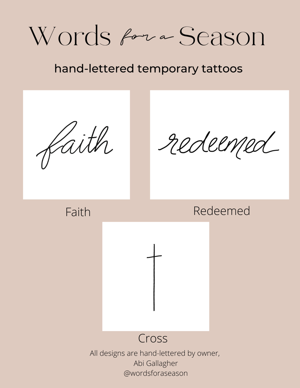 Faith (3pk) | Words for a Season