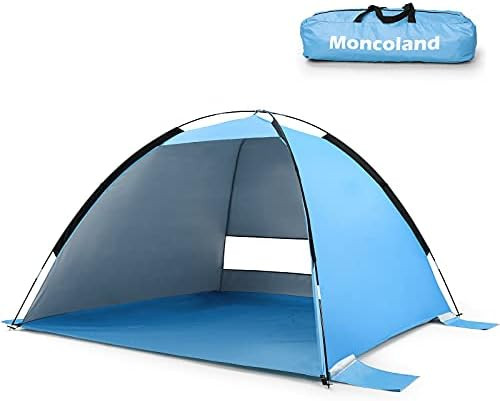 Large Family Beach Tent Collapsible Sun Shelter Tents, Portable Sun Shade UV Umbrella, Lightweigh... | Amazon (US)