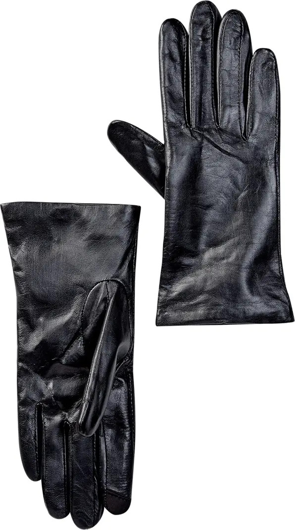 Cashmere Lined Leather Smart Gloves | Nordstrom Rack