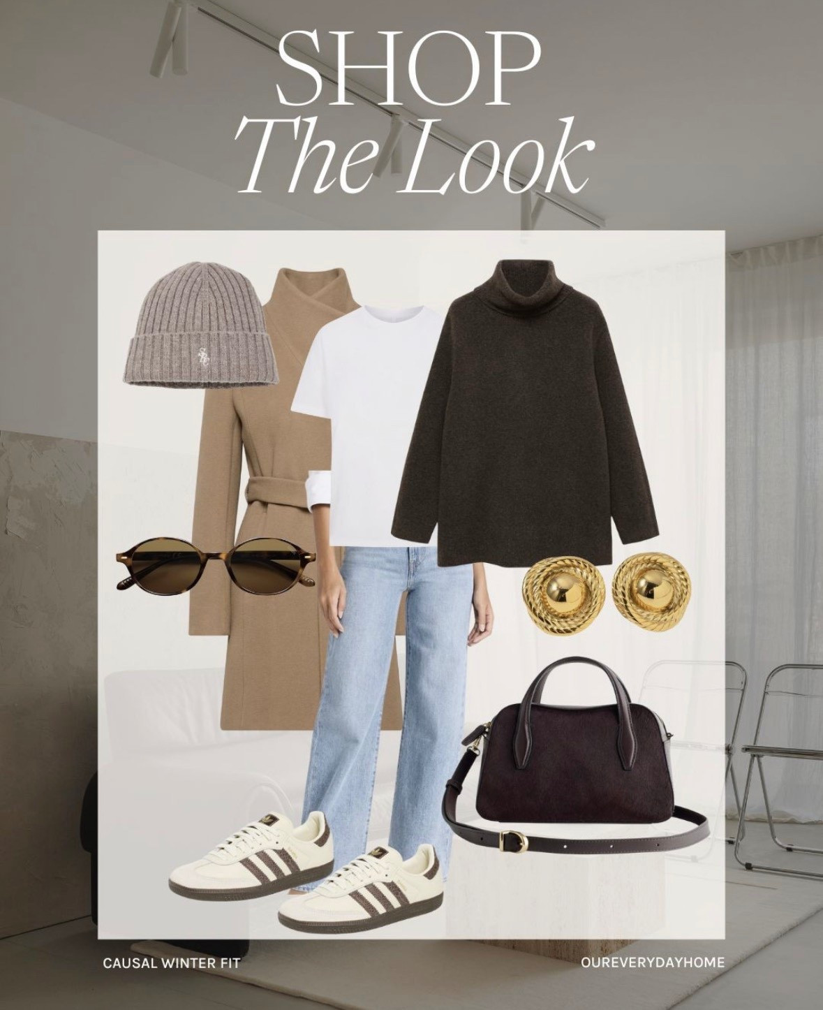 Elevated winter outfit 
Casual winter outfit 
Ootd 
Levi’s jeans 
Adidas gazelle sneakers 
Wool coat aritzia 
Winter outfits 

#LTKgrwm #LTKOver40 #LTKmomlife