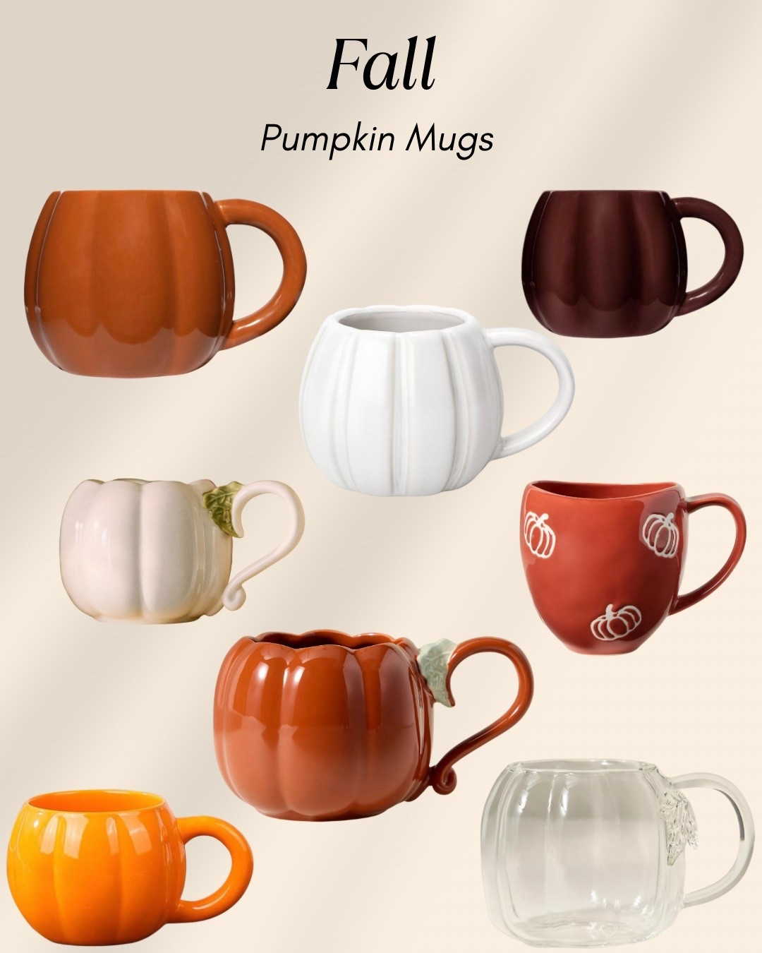 Pumpkin mugs

Fall coffee mugs
Kitchen mugs
Fall 
Coffee

#LTKHome #LTKFindsUnder50 #LTKSeasonal