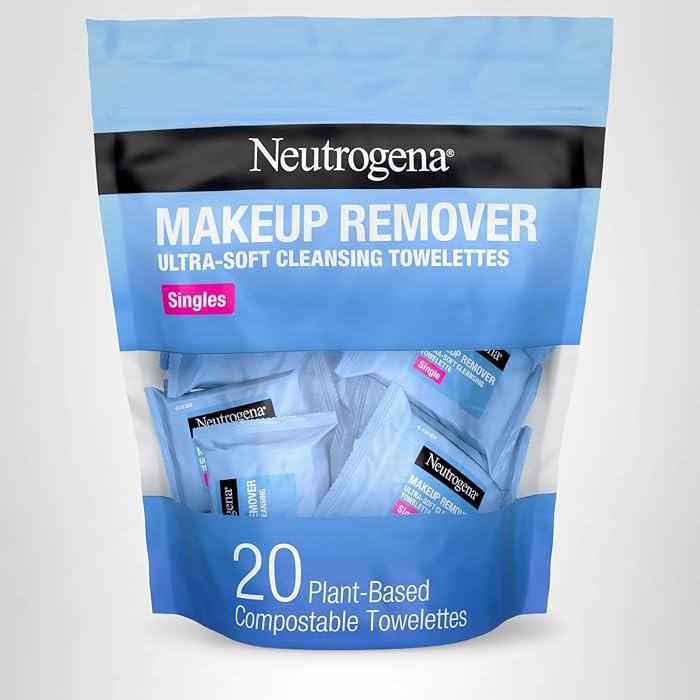 Neutrogena Makeup Remover Wipes, Daily Single Face Cleansing Towelettes, Makeup Removing Cleansin... | Amazon (US)
