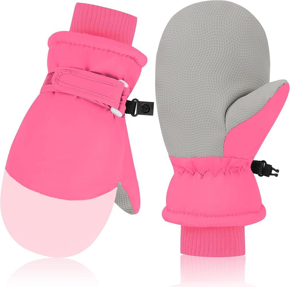 Sea Zaela Kids Winter Gloves Toddlers Snow Gloves Windproof Waterproof Mittens Fleece Outdoor Ski... | Amazon (US)