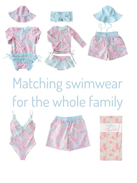 Matching swimwear for the whole family

#LTKfamily #LTKkids #LTKswim