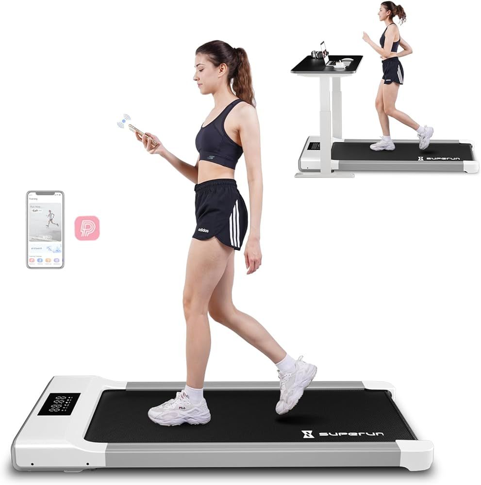 SupeRun Under Desk Treadmill, Walking Pad, Portable Treadmill with Remote & APP Control and LED D... | Amazon (US)