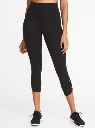 High-Rise Compression Run Crops for Women | Old Navy US