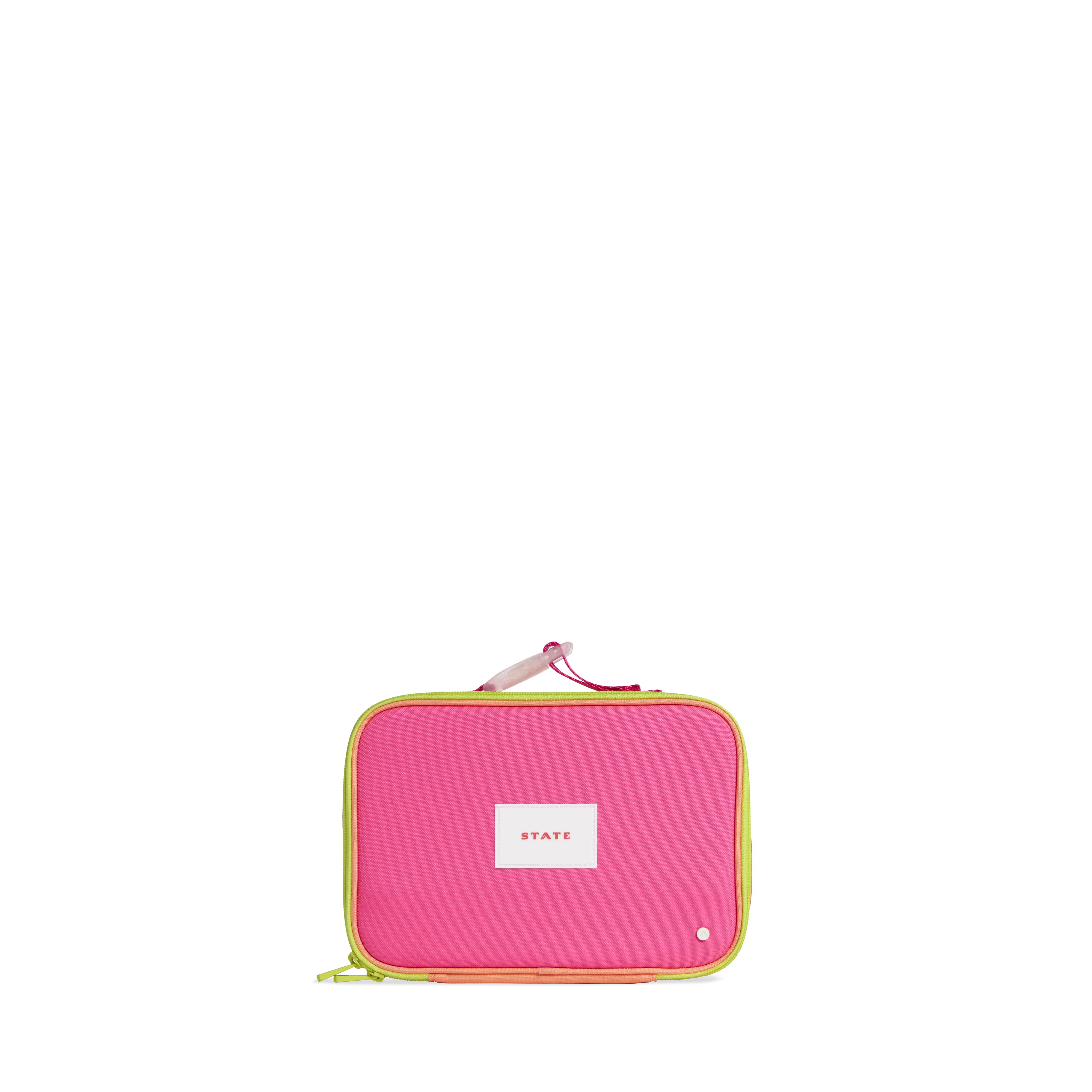 STATE Bags | Rodgers Lunch Box Color Block Orange/Pink | STATE Bags