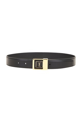 Saint Laurent Boucle La 66 Buckle Belt in Nero - Black. Size 90 (also in 70, 80, 85). | FWRD 