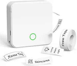 Label Maker Machine with Tape P0 Rechargeable Bluetooth Mini Label Printer Portable Small Thermal... | Amazon (US)