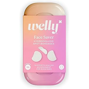 Welly Bandages - Face Savers, Hydrocolloid, Adhesive, Small Spot Shape, Clear - 36 ct | Amazon (US)