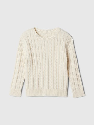 babyGap Cable-Knit Crewneck Sweater | Gap Factory