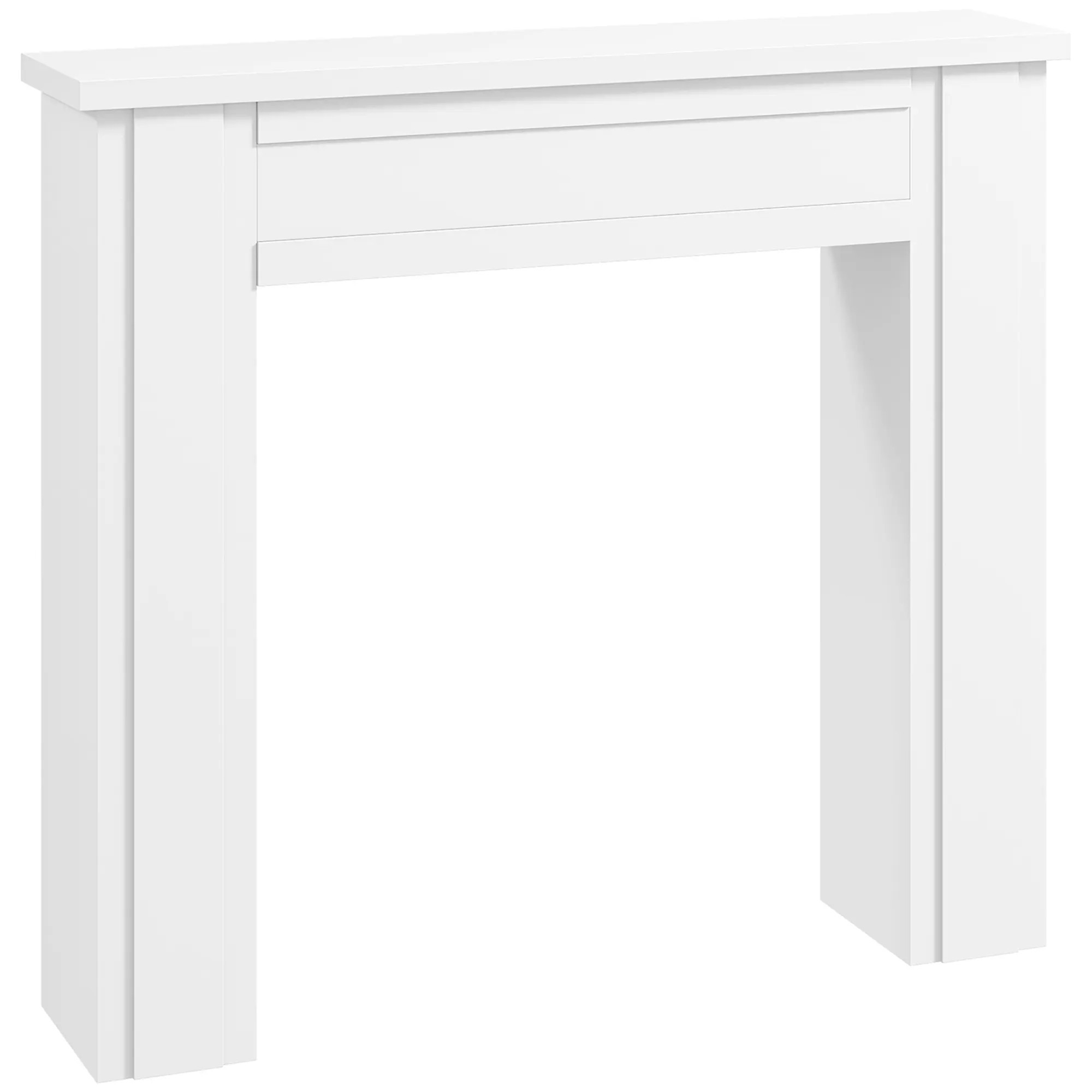 VELMONT INC Modern Freestanding Fireplace Mantel Surround for Electric Fireplaces White Painted MDF and Fir Wood with Anti Tipping Kit 40 Inch Height | Lowe's