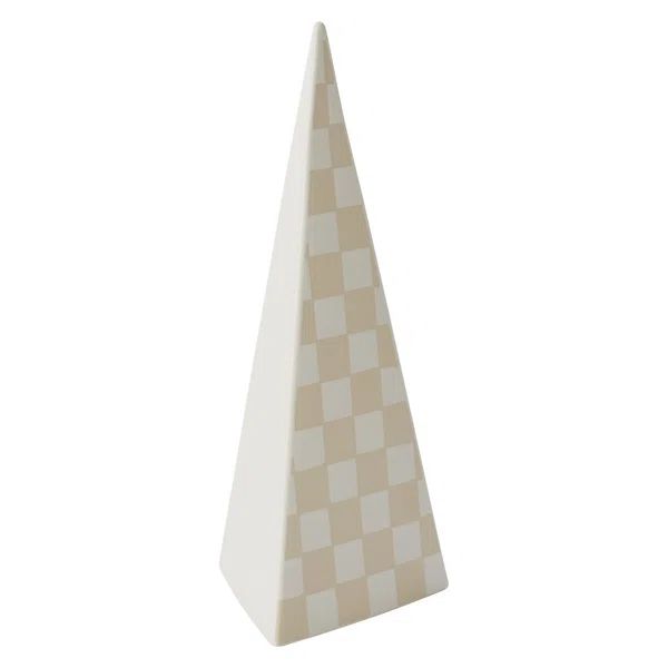 Checker Tree Figurine White 5"X 11" | Wayfair North America