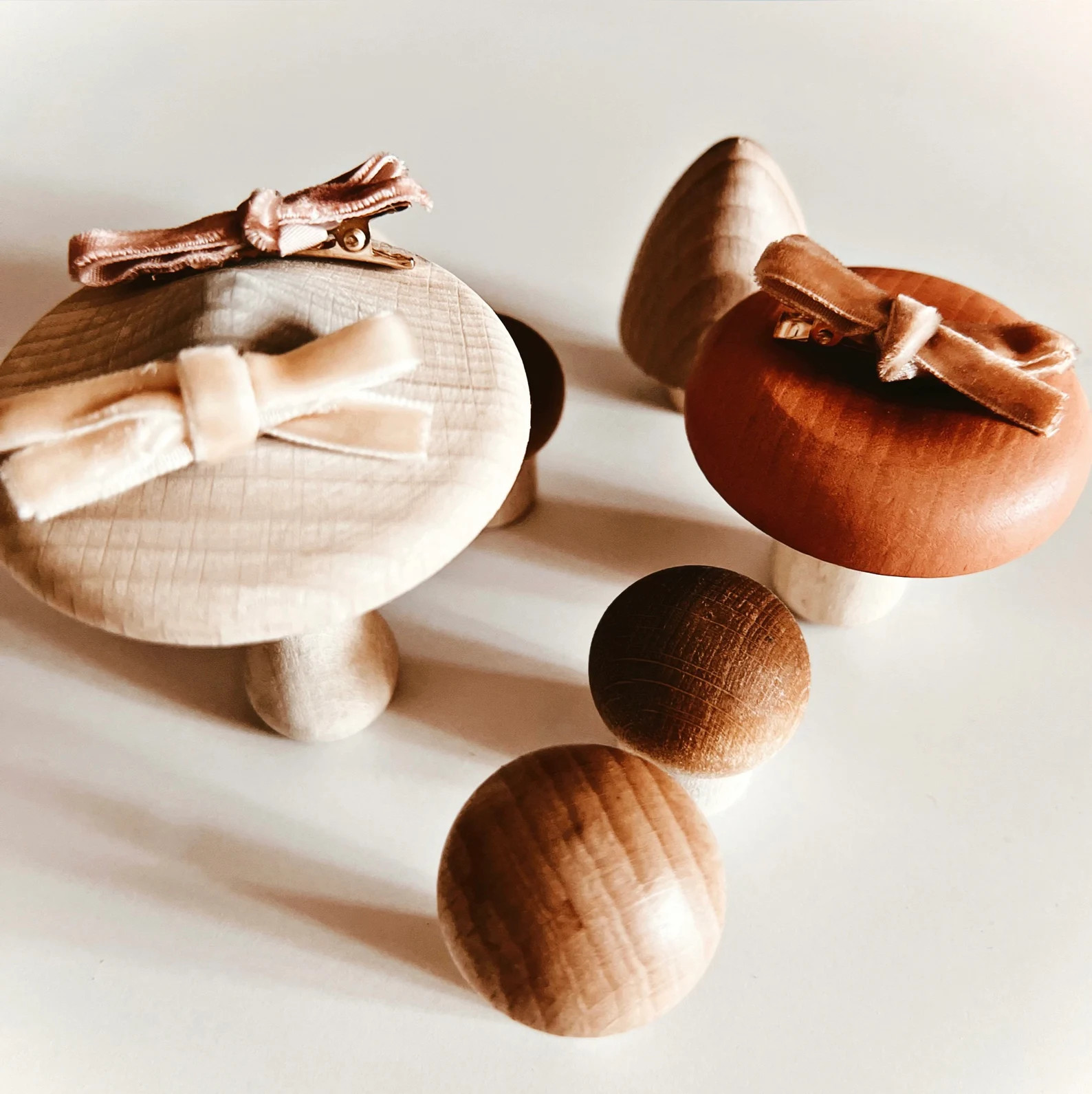 Tiny Velvet Bows/ Hair Clip Set of 3/ Cream Pink Taupe Sage/ Vintage/ Pretty Barrette/ Toddler Gi... | Etsy (US)