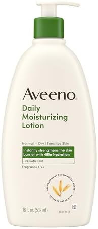 Aveeno Daily Moisturizing Body Lotion, Body Lotion for Dry Skin with Prebiotic Oat, Paraben Free,... | Amazon (US)