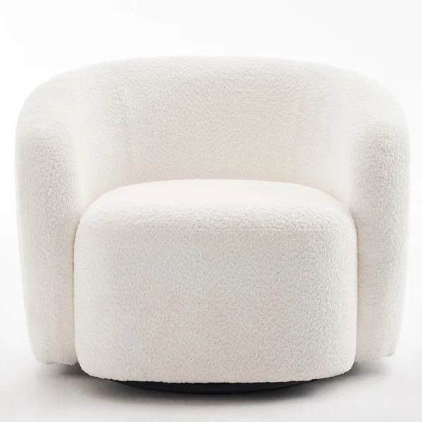Munehito Upholstered Swivel Barrel Chair | Wayfair North America