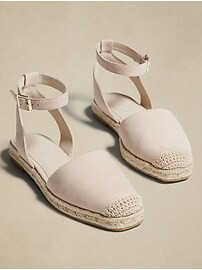 Flat Closed-Toe Espadrille | Banana Republic Factory