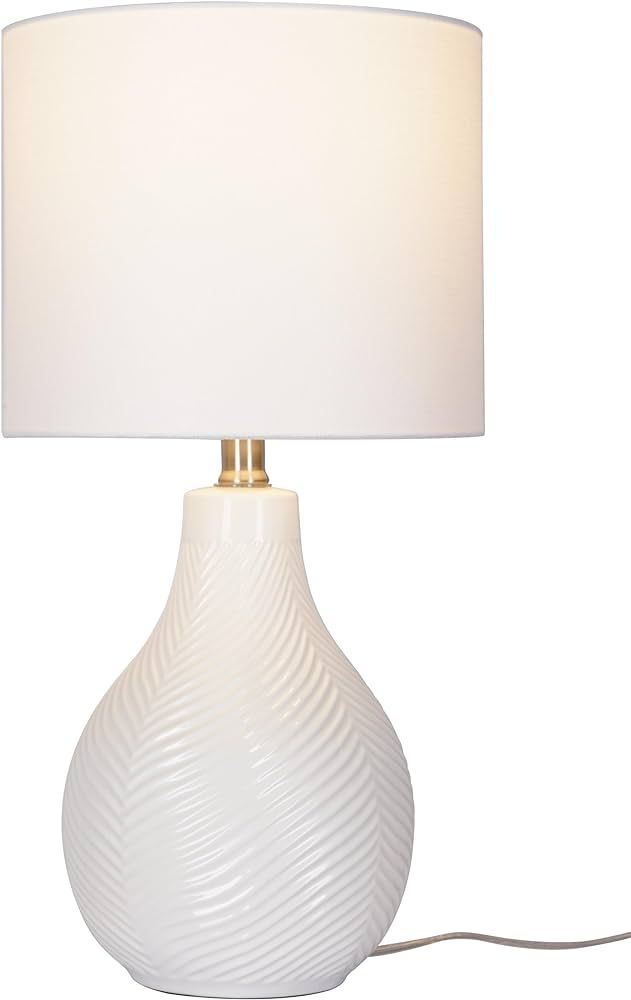 Catalina Lighting 24293-000 Ceramic Table Lamp for Office, Living Room, Dorm or Bedroom, Smart Ho... | Amazon (US)