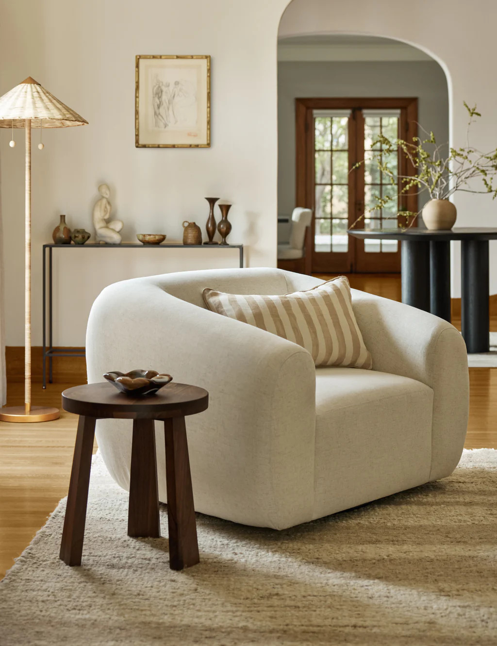 Harlowe Swivel Chair | Lulu and Georgia 