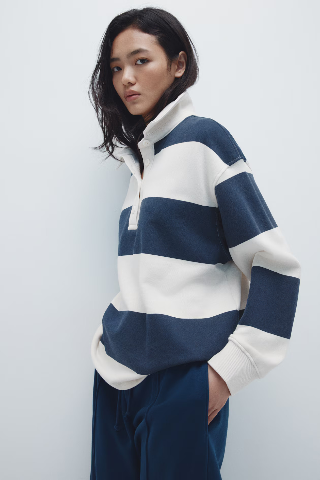 Oversized rugby shirt | H&M (UK, MY, IN, SG, PH, TW, HK)