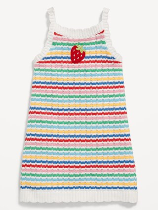 Sleeveless Sweater-Knit Dress for Toddler Girls | Old Navy (US)