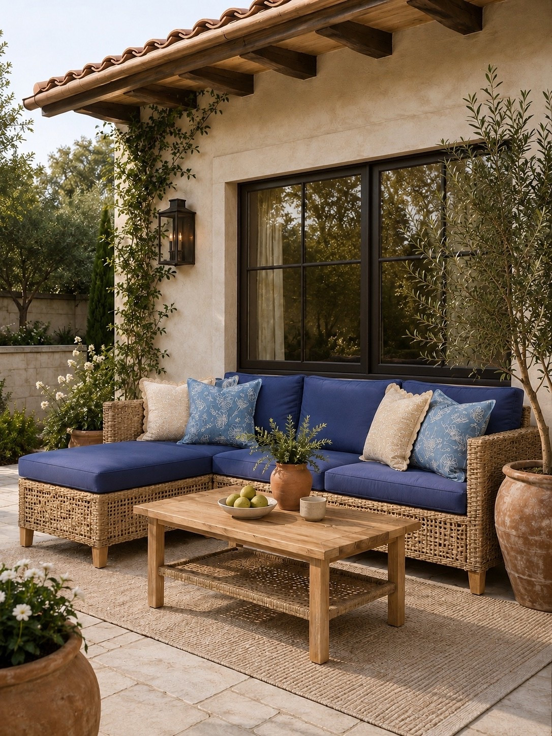 Blue & White Patio Perfection 💙🌿

Nothing says summer like classic blue and white accents paired with warm natural textures. This beautiful sectional creates a cozy gathering space while the woven details, soft cushions, and timeless color palette bring effortless charm to any patio. The combination of rich blue seating, neutral tones, and lush greenery feels both elegant and inviting—perfect for relaxing afternoons or hosting friends outdoors.

If you’re looking to refresh your outdoor space, a few statement pillows and a comfortable sectional can completely transform your patio into a stylish retreat you’ll enjoy all season long.

Follow @farmtotablecreations on Instagram for more cozy home finds and trending decor.

#LTKHome #PatioDecor #OutdoorLiving #BlueAndWhiteDecor #PatioInspiration #OutdoorFurniture #BackyardGoals #SummerDecor #OutdoorStyling #HomeDecorFinds #EuropeanFarmhouse #CoastalStyle #BackyardDesign #OutdoorEntertaining #NeutralHomeDecor #GardenInspiration #CozyOutdoorSpace #LTKSeasonal #FrontPorchStyle #FarmToTableCreations

#LTKSaleAlert #LTKHome