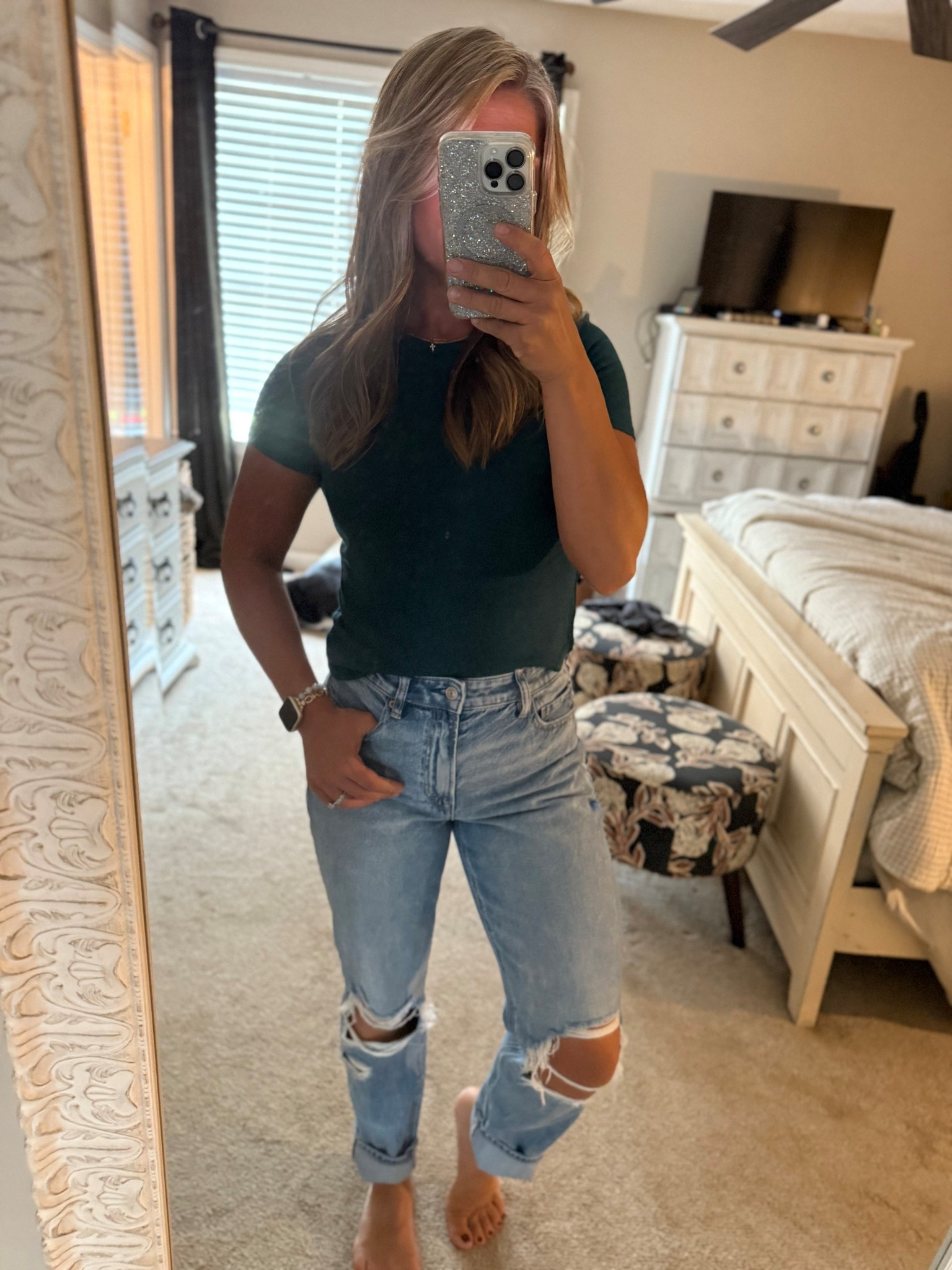 Jeans size 8, top size medium! 

#LTKU #LTKStyleTip #LTKSeasonal