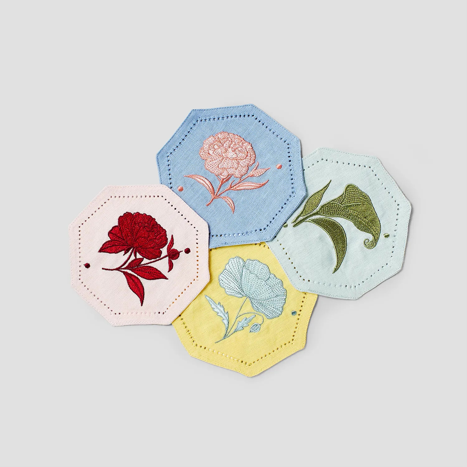 Mariana Velásquez x Sur La Table Assorted Embroidered Cocktail Napkins, Set of 4 | Sur La Table