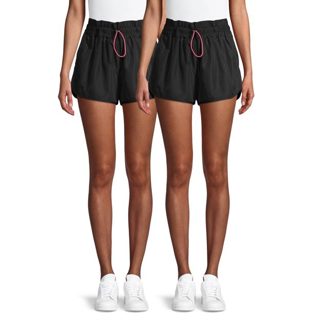 No Boundaries Juniors' High Waist Wind Shorts, 2-Pack | Walmart (US)