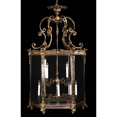 10 - Light Lantern Geometric Chandelier | Perigold