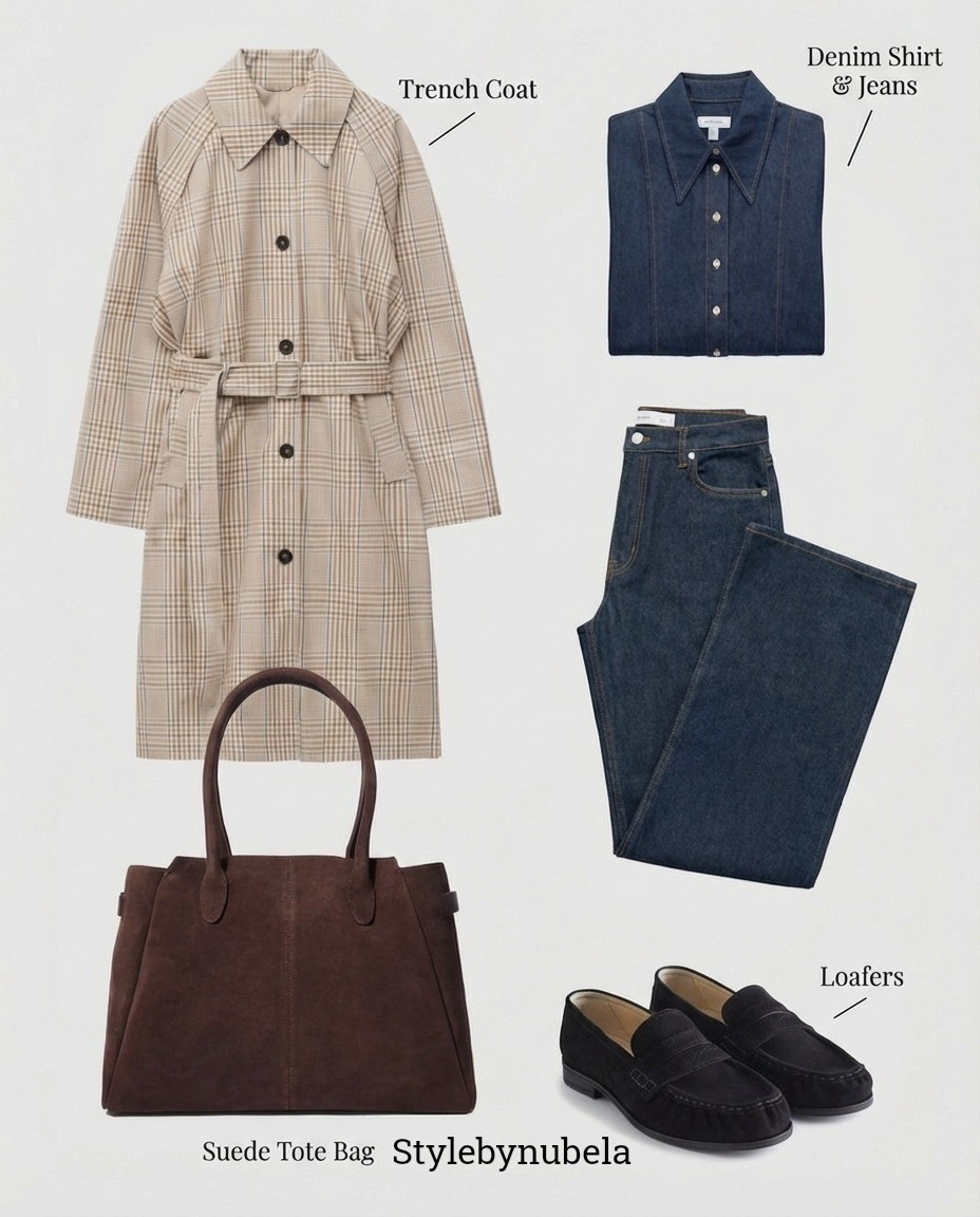 Spring/Summer Outfit, Denim Daily Casual Outfit with Tremch coat, flat shoe, suede tote bag

everyday spring outfits women, casual spring outfit ideas, effortless spring style, pastel spring fashion, comfortable spring outfits, Pinterest spring outfits 

#SpringOutfit #EverydayStyle #EffortlessChic #CasualChic #TimelessFashion #ModernWomenStyle #PinterestFashion #LTKStyle


#LTKPlusSize #LTKOver40 #LTKmomlife #LTKvlog #LTKSpringSale #LTKPetite #LTKgrwm #LTKBump #LTKTall #LTKdayinmylife #LTKSaleAlert #LTKootd #LTKMidsize