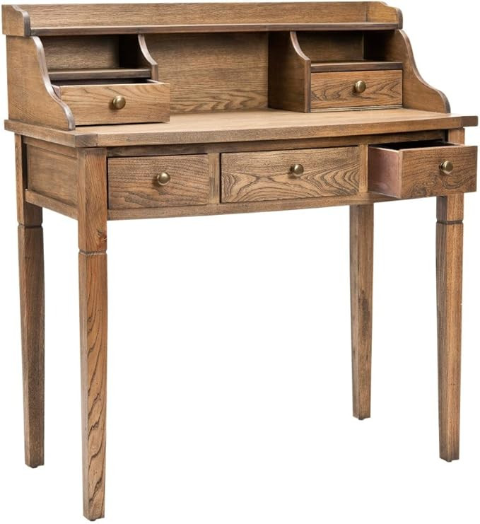 Safavieh American Homes Collection Landon Medium Oak Writing Desk | Amazon (US)