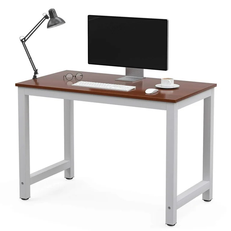 Ktaxon 43 Wooden Computer Desk Studying Writing Table Laptop Workstation Home Office Furniture Br... | Walmart (US)