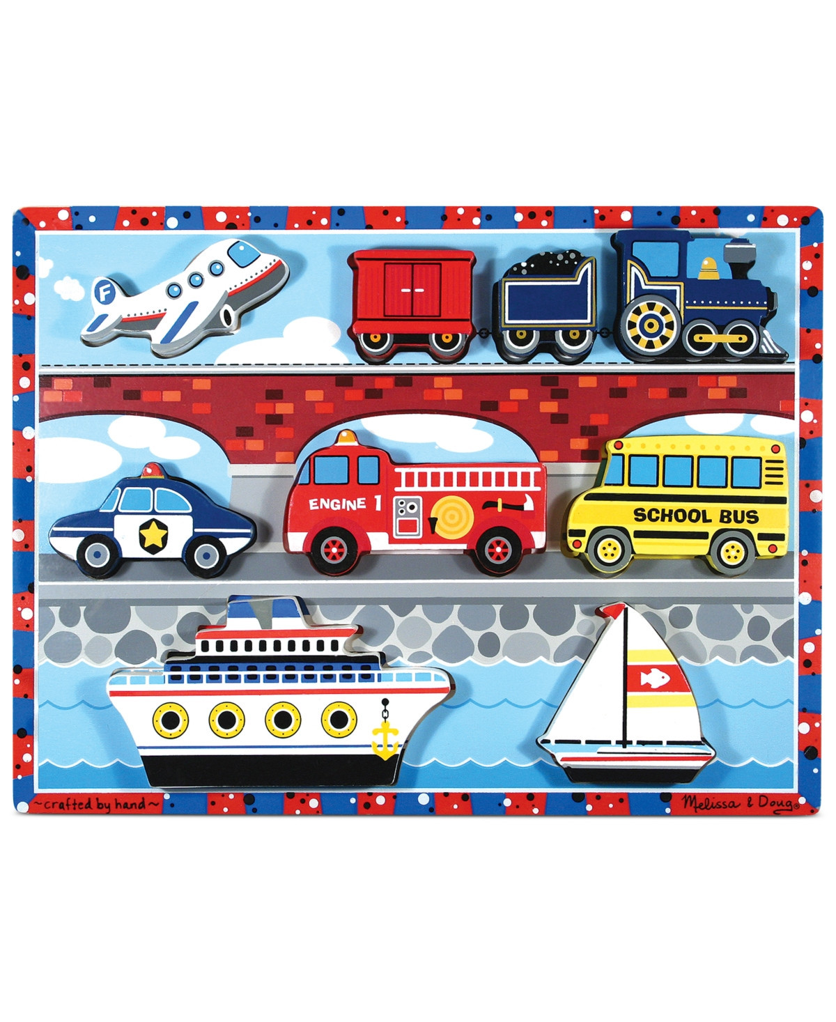Melissa and Doug Kids Toy, Vehicles Chunky Puzzle | Macys (US)