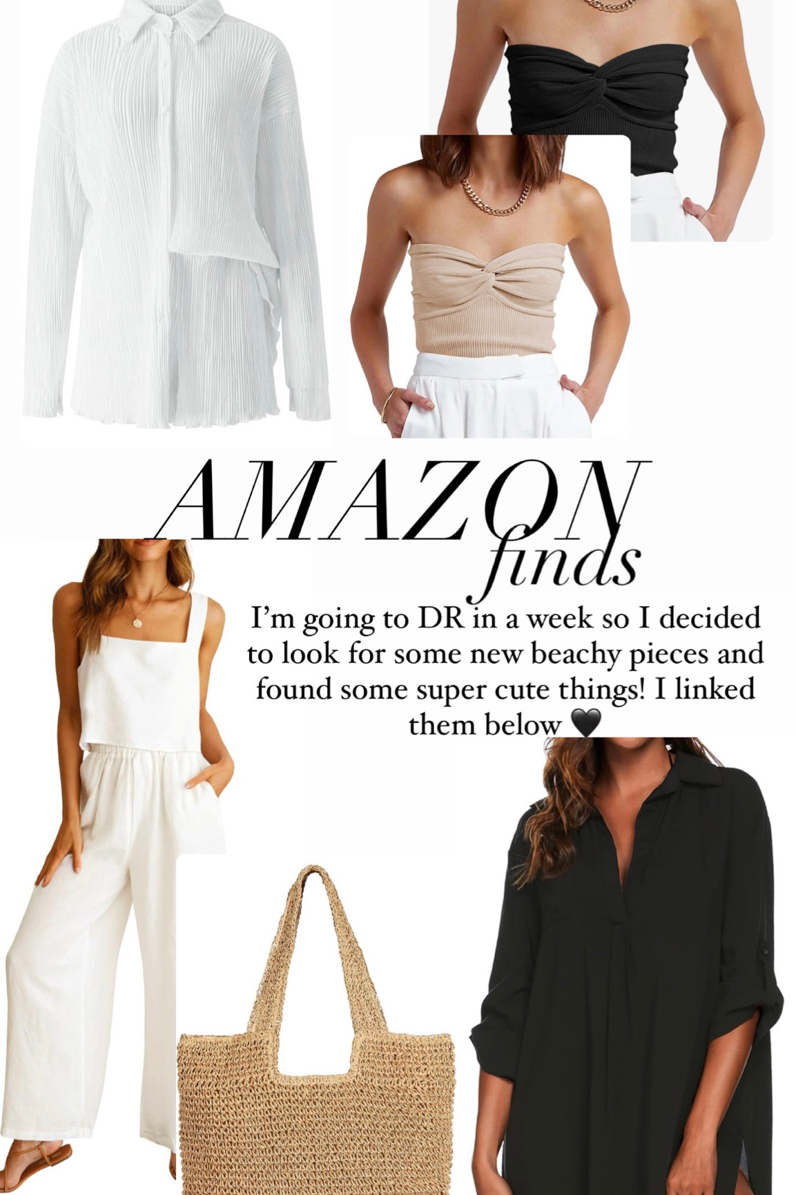 Beachy Amazon finds! Super cute and affordable 🖤

#LTKmidsize #LTKfindsunder50