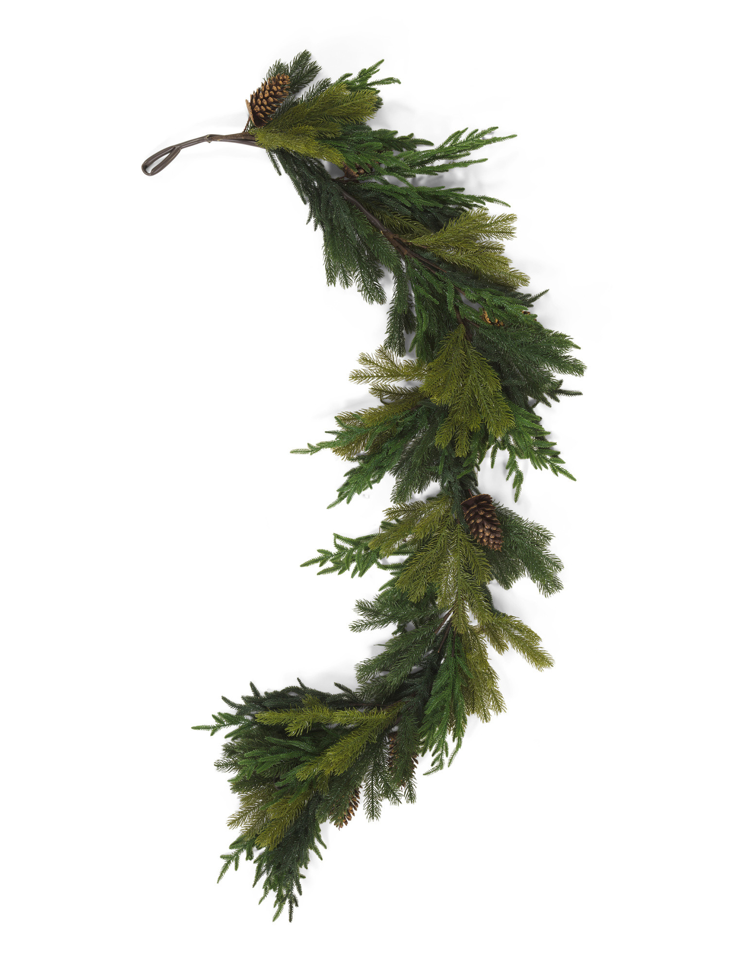 7ft Outdoor Safe Real Touch Pine Garland | Marshalls