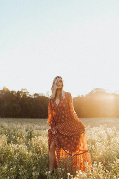 Pumpkin Patch Maxi Dress | Vestique